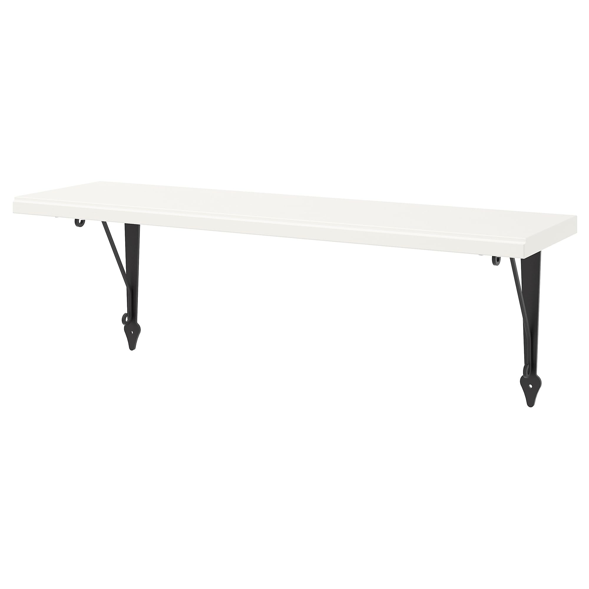 Étagère murale tremble blanc 80x20 tablette bois suspendue salon