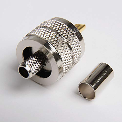 Acxico Conector Coaxial macho UHF PL259 pack 10 unidades miniatura 2