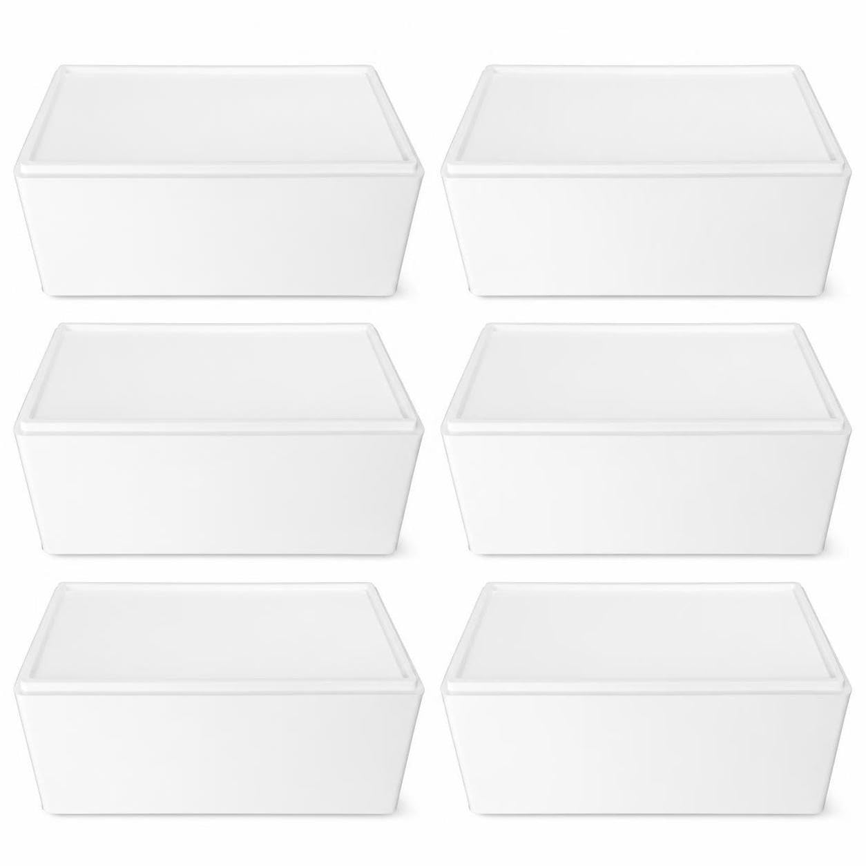 Extra Large Insulated Foam Cooler Box for Fishing and Outdoor Activities White 40L 30mm 500x380x350mm-image-17