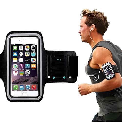 Suporte Braçadeira 4Leader para Celular, Impermeável e Ajustável, Ideal para Corrida, Ciclismo e Aca