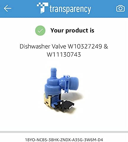 Dishwasher Valve W10327249 & W11130743