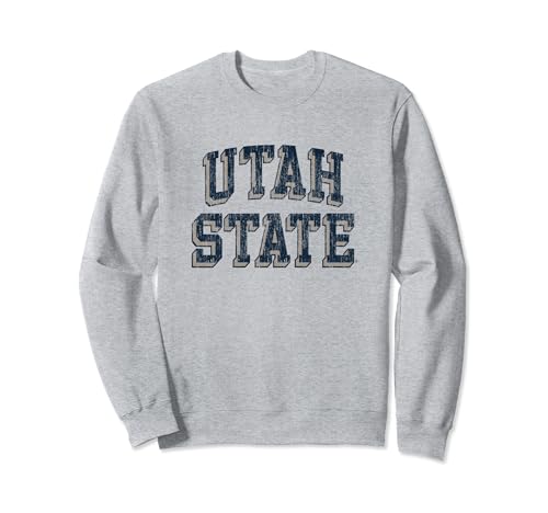 Utah State Aggies Retro Arch Block Sweatshirt