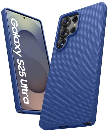 ATATOO for Samsung Galaxy S25 Ultra Case, Support Wireless Charging, Ultra-Slim Durable Sturdy Non-Slip Texture Camera Protection Phone Case Cover for Galaxy S25 Ultra 6.9" 2025, Blue