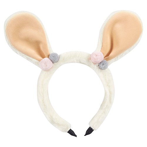 Headband with Ears - Super Soft Cute Animal Headband with Positionable Bunny Lamb Ears - Suitable for Kids and Adults, One Size Fits Most