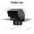 LYDODOKA 4 Inch Removable Roof Vent Cap, 430 Stainless Steel Roof Vents for Houses, 4 Inch Exhaust Vent for Ventilation System with Damper, Roof Dryer Vent Cap, Rainproof and Snowproof(Black)
