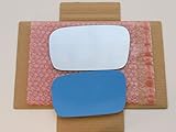 New Replacement BLUE Mirror Glass with FULL SIZE ADHESIVE for 2004 - 2006 Acura TL Driver Side View Left LH