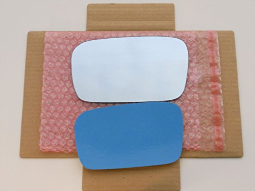 New Replacement BLUE Mirror Glass with FULL SIZE ADHESIVE for 2004-2006 Acura TL Driver Side View Left LH