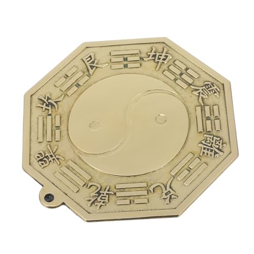 Miroir Bagua en Laiton Pendentif de Protection Maison pour Entrée et Salon Serein