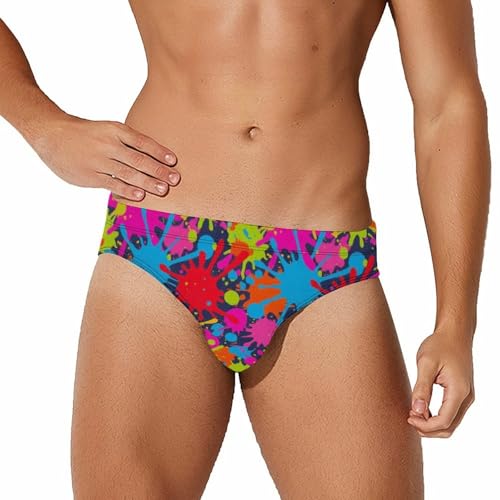 Men's Low Waist Bikini Briefs Comfortable Swimming Triangle Shorts