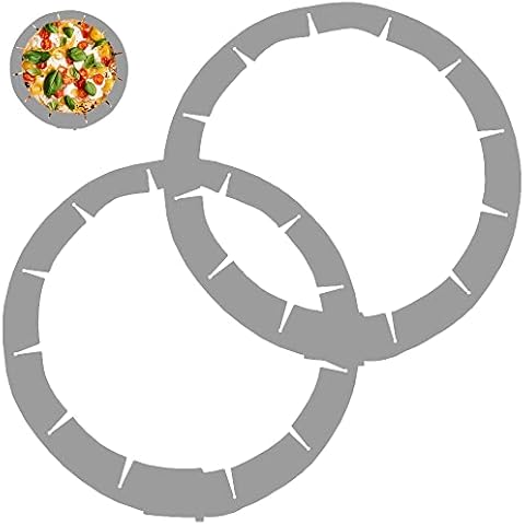 QTECLOR Adjustable Pie Crust Shield Protector Pie Edge Protector Tools Round Silicone Baking Cake Pizza Cover BPA-Free for Halloween Christmas Party Baking Fits 8-11.5 Inches Pie Cover