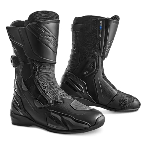 Bottes Moto Femme Cuir Trail SHIMA Tenex WP pour Rouler au Sec en Voyage Toutes Saisons