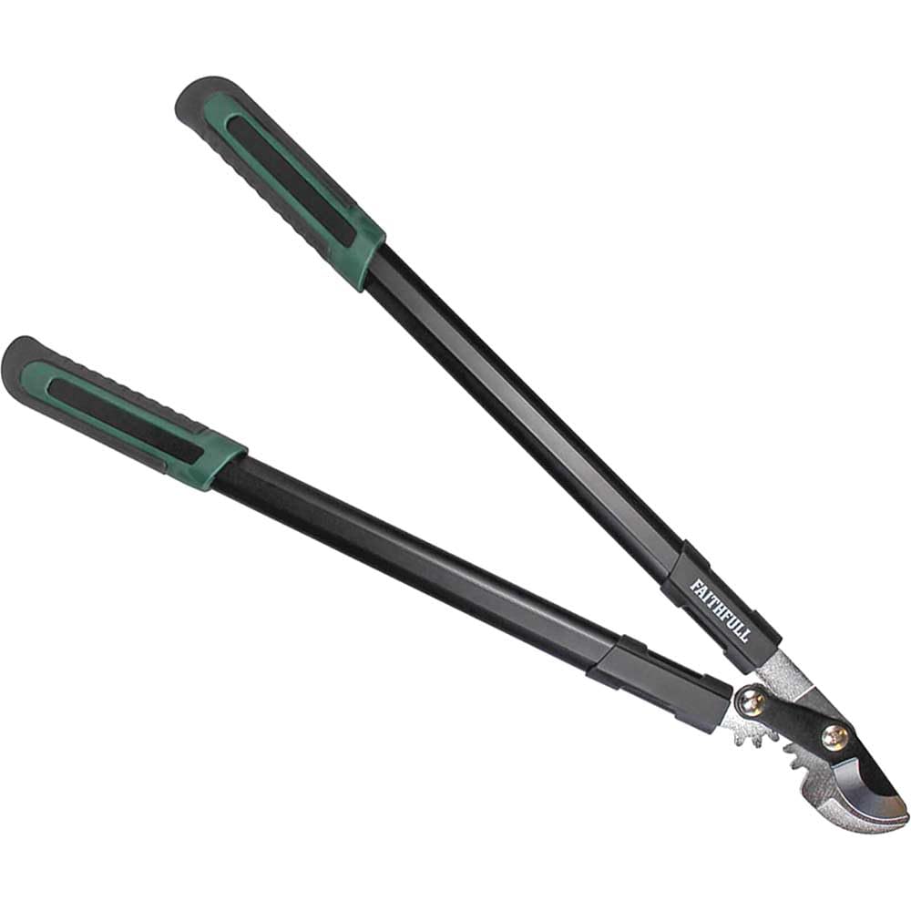 Faithfull Green Faicoulopb24 Countryman Bypass Lopper 600Mm (24In) - Geared Action, Sk5 Steel