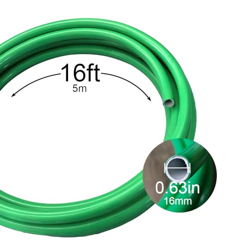 16ft Flexible Pipe PVC Tubing - Bendable Pipe Stem for Artificial Flowers Stem, Balloon Arches, Floral Wedding Decor, DIY Crafts, Cosplay Props & Educational Projects. (16mm 16Ft Green) by Fabiacci - Image 2