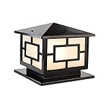 WENZIFI Outdoor Post Lights, Aluminum Pillar Lights Fixture Exterior Modern Column Lights Waterproof