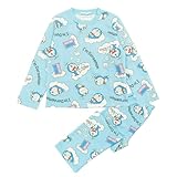 [ON NISHIKI] ドラえもん パジャマ キルト生地 長袖 長ズボン かぶりタイプ 秋 冬 春 キッズ ガールズ 女の子 子供 幼稚園 保育園 小学生 部屋着 ルームウェア Doraemon 100cm