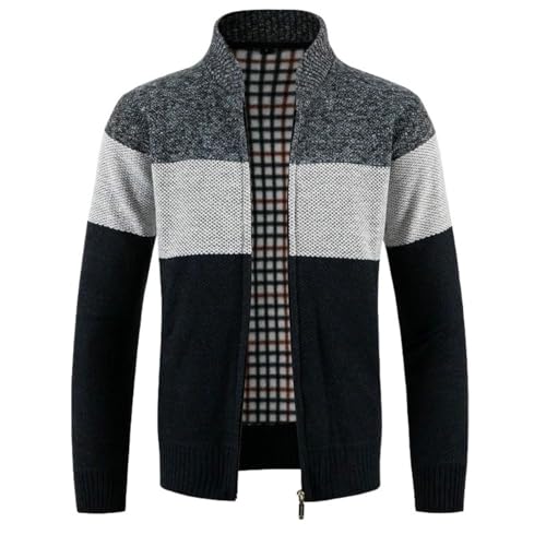 Cardigan en tricot épais homme style coréen pour le bureau