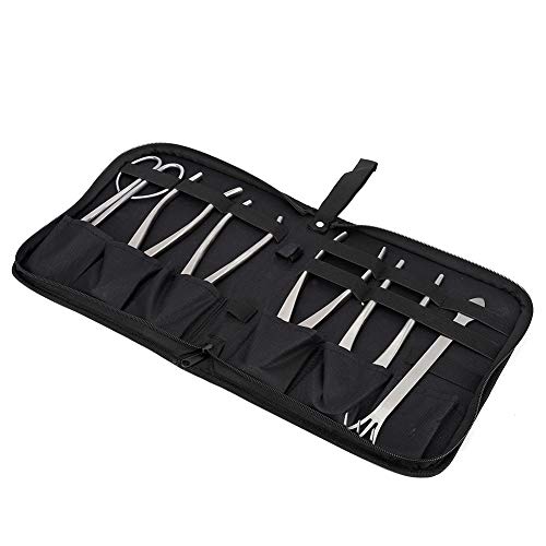 Fdit Ensemble de 6 Outils de Jardinage pour bonsaï, Ciseaux de Taille en Acier Inoxydable pour Branches et Feuilles, avec Sac de Rangement pour le Jardinage et le Verger