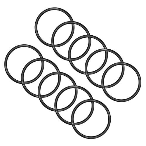PATIKIL 60mmx53mmx3,5mm Nitrile Gomma O-Ring, 10 Pezzi Metrico Meccanico Sigillatura Guarnizione Rondelle di Tenuta Anelli per Acqua Idraulici, Nero