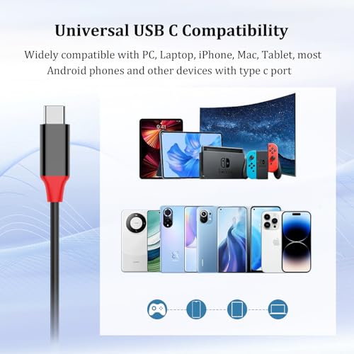 Casque USB-C avec micro antibruit filaire pour PC, ordinateur portable et smartphone Android - 4