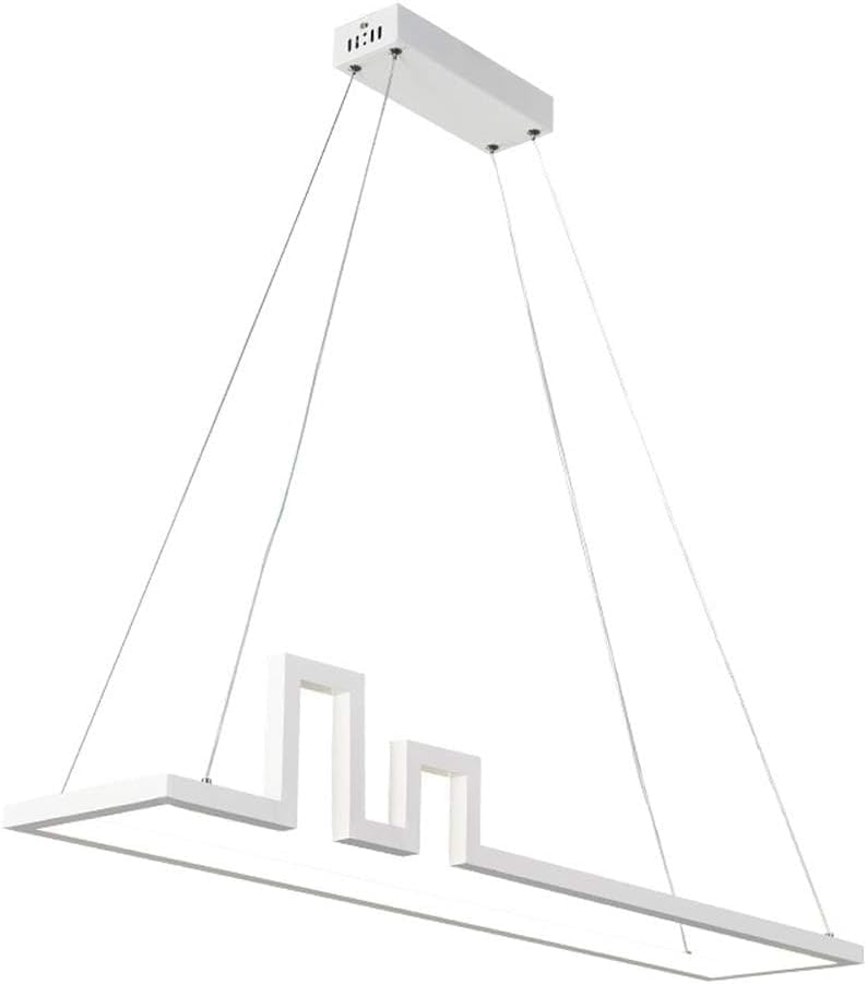 Suspension pour îlot de cuisine ZR98US lustre carré réglable et dimmable pour vos repas en famille