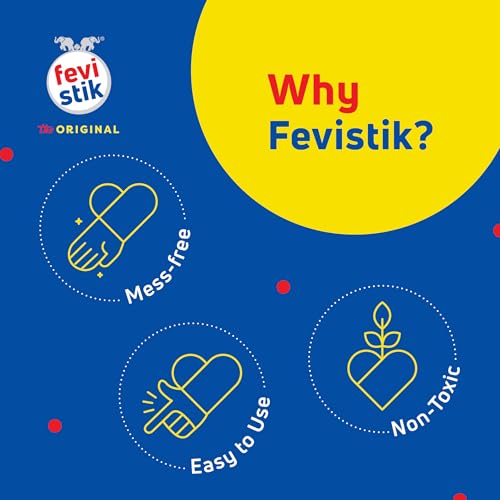 Image of Fevistik Glue Stick 15g, Pack of 2 | Multi-Purpose Glue Stick for School Projects, Art & Craft, DIY | Suitable for School & Office Activities | Easy to Use