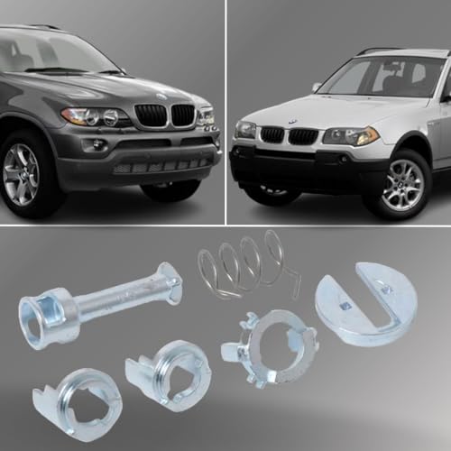 Easy Link Türschloss Schlosszylinder-Reparatursatz Vorne Links Rechts Kompatibel mit BMW X5 E53 X3 E83 51217035421