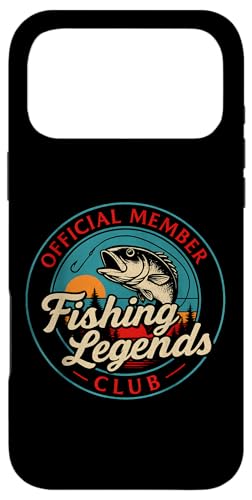 Carcasa para iPhone 17 Pro MAX Fisherman Funny Fishing Legends Club Official Fisherman Mens