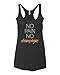 Panoware Women's Funny Workout Tank Top | No Pain No Champagne, Vintage Black, Medium