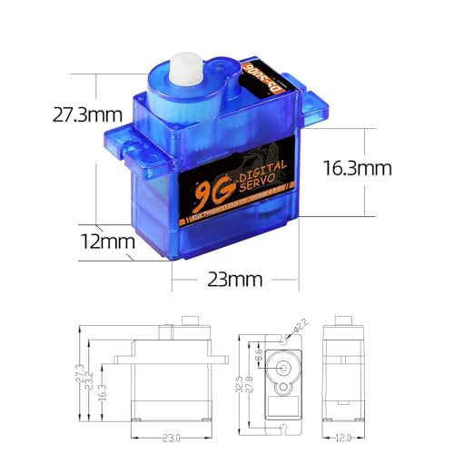 Servomoteur sans noyau S006 9g 1 pièces pour micro modélisme - 3