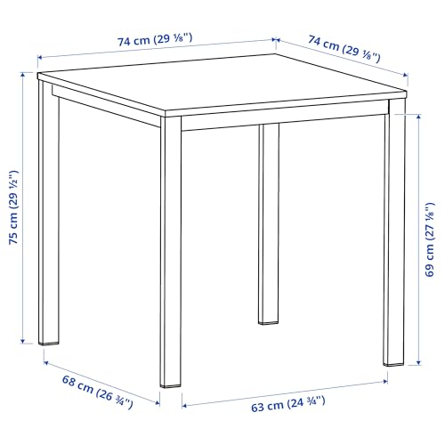 Table VIHALS blanc 74x74 cm ProTuning pour salle à manger