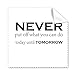 Quote Never Put Off Things Until Tomorrow Cleaning Cloth Phone Screen Glasses Cleaner 5pcs