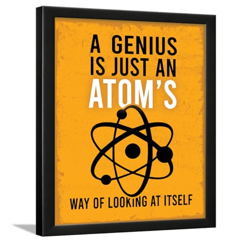 Image of Chaka Chaundh - Suitable Atom Science Motivational Quotes frames for OFFICE & STUDENT- Framed Posters with Frame - Quotes Wall Frames -Technology Photos with Quotes - (14 X 11 inches)