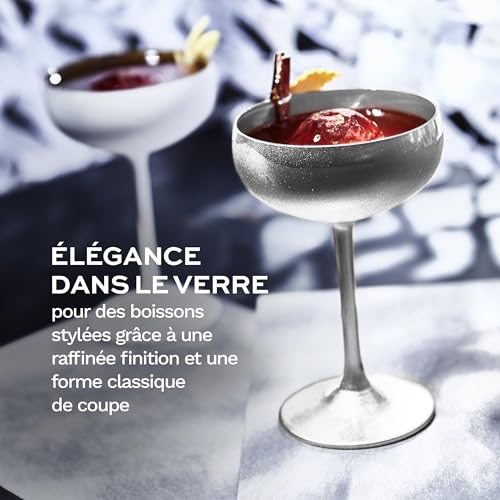 Verres à champagne en cristal Stölzle Lausitz Elements argent