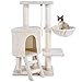 MC Star Árbol para Gatos, Rascador para Gatos, Torre para Gatos, Hamaca Plataformas Arañazo Juguete de Gatos de Sisal Natural (Beige, 54x30x96cm)