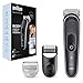 Produktbild Braun Body Groomer 5, Manscape-Werkzeug für Männer mit SkinShield-Technologie, empfindlicher Kamm, nass und trocken, 100% wasserdicht, UK-Stecker, BG5350, Grau/Weiß