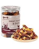 PAWUP Duck & Sweet Potato Dog Treats, High Protein Chews with Taurine for Small & Medium Dogs, Gentle on Sensitive Stomachs, 12.5 oz