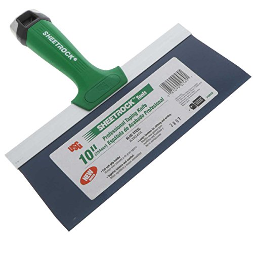 USG Sheetrock Pro Series Blue Steel Drywall Taping Knife with Matrix Style Handle + FREE Mud Pan Mixer