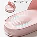 FINLEOO Pillow Slides for Women Shower Slippers Bathroom Sandals | Quick Drying | Comfy Shower Shoes Women Mens Shower Shoes Slide Sandals for Indoor & Outdoor