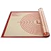 Non-slip Silicone Pastry Mat Extra Large with Measurements 36''By 24'' for Silicone Baking Mat, Counter Mat, Dough Rolling Mat,Oven Liner,Fondant/Pie Crust Mat（Red）