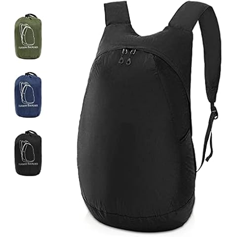 MULISOFT 28L Foldable Hiking Backpack, Lightwight Camping Backpack For Men & Women, Water-resistant Travel Daypack, Multifunctional Black Backpack For Cycling Outdoor Sports Cover