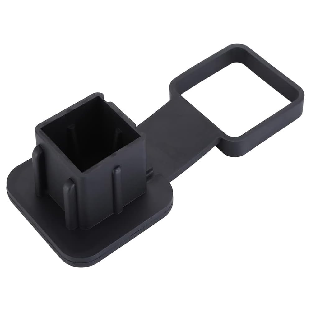 YIXUEERWSY 1 Piece Tow Hitch Cover Fit for Audi Q3 Sportback F3 ab Bj.2019, Trailer Tube Plug Waterproof Heavy Duty Rubber Dust Cap Guard with Strap Flexible Black
