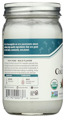 image for La Tourangelle, Organic Virgin Unrefined Coconut Oil, Great for Cookin