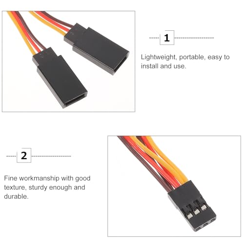 Cable de extensión servo RC de 5 cm macho a hembra con 30 núcleos para coches y helicópteros 3