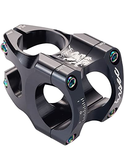 Bike Stem 35Mm Short Mtb Handlebars Riser Ultra-Light Cnc Aluminum Alloy 31.8*28.6Mm For Mountain Bike Enduro Trail Am Xc Fr Dh Bicycle Parts (Black) #TOP4