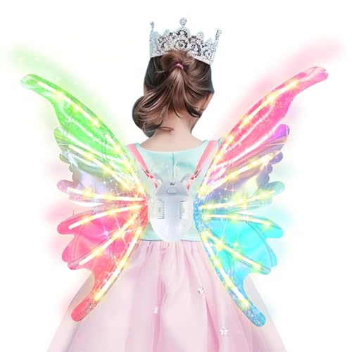 Ailes de papillon mobiles costume de princesse pour fête d'anniversaire et Halloween