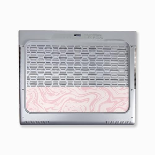 Image of Laptop Skin Compatible with Alienware X16 R2 (2024) - Silky Pink - Premium 3M Vinyl Protective Wrap Decal Cover - Easy to Apply | Crafted in The USA by MightySkins