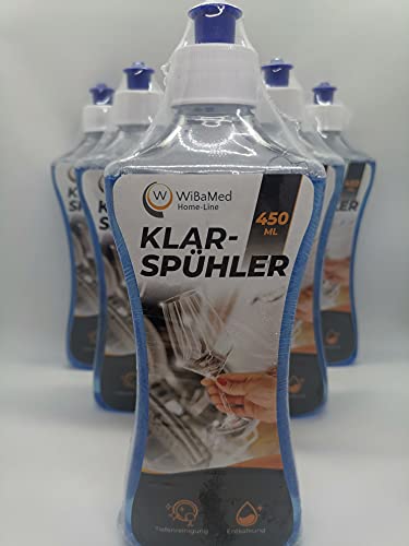 Lot de 5 bouteilles de liquide de rinçage WiBaMed Home-Line de 450 ml (2250 ml) Cover