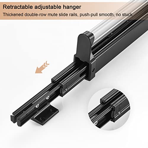 Tringle à vêtements extensible pour optimiser et ranger une armoire étroite