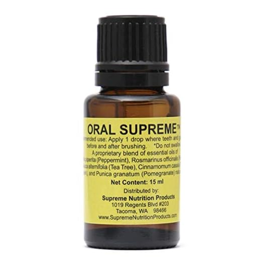 Oral Supreme by Supreme Nutrition, Pure 15 ml Essential Oil Blend for Oral Health