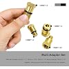 4PCS W80577 Compression Tester Spark Plug Adapters, 10/12/16/18mm Cylinder Compression Test Tool Spark Plug Adapter, Engine Diagnostic Tool Thread Adapters with O-Ring